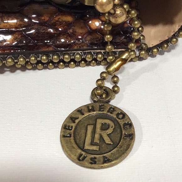 New Leatherock USA Box Bag adorned with Semi-Precious Stones - Picture 8 of 12